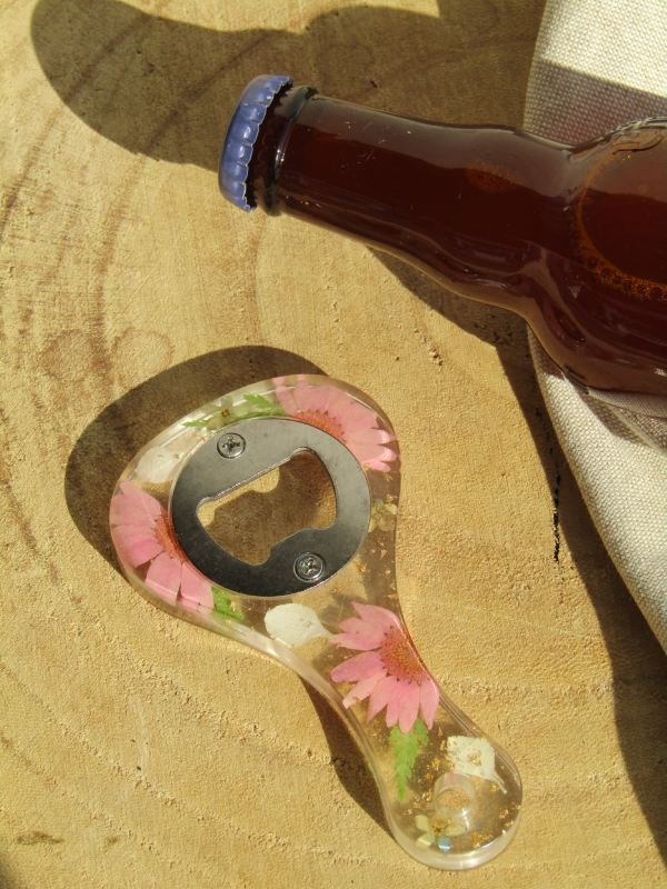 Décapsuleur Raquette "Rose"