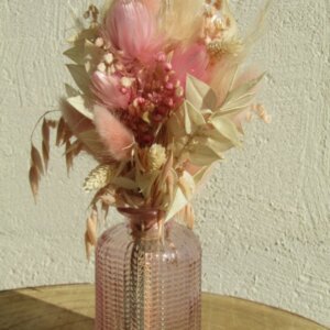 Petit bouquet avec vase "Agathe"