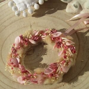 Couronne métal "Rose"