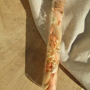Fiole fleurie "Rose"