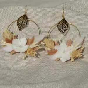 Grandes boucles d'oreille rondes "Adélaïde"