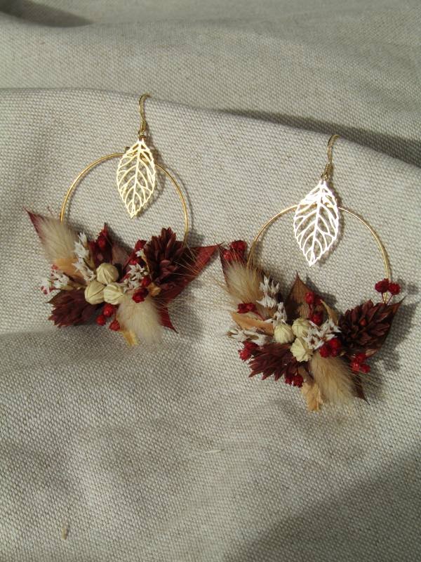 Grandes boucles d'oreille rondes "Victoire"