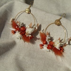 Boucles d'oreille rondes "Solange"