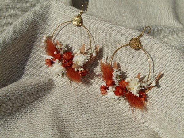 Boucles d'oreille rondes "Solange"