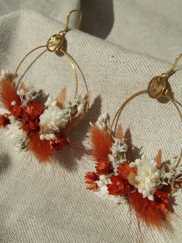Boucles d'oreille rondes "Solange" – Image 2