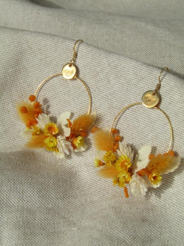 Petites boucles d'oreilles ronde "Madeleine" – Image 2