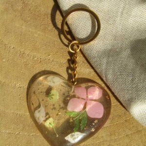 Porte-clé cœur "Agathe"