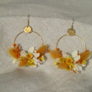 Petites boucles d'oreilles ronde "Madeleine"