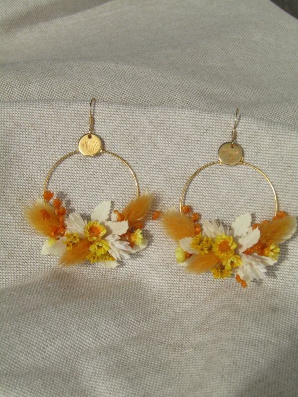 Petites boucles d'oreilles ronde "Madeleine"